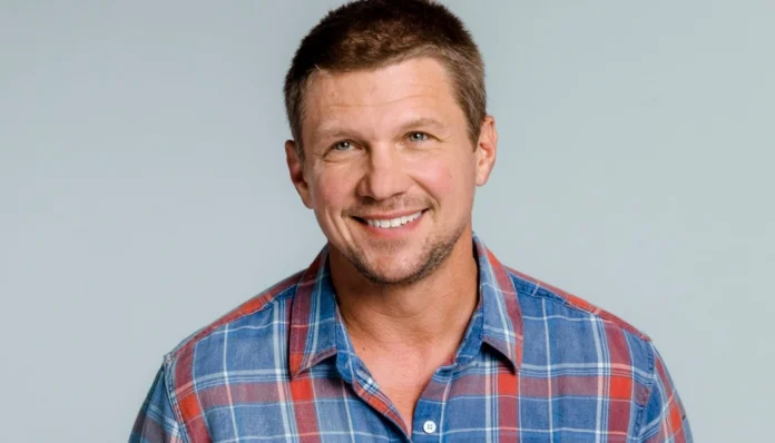 Marc Blucas Net Worth A portrait of Marc Blucas, highlighting his $3 million net worth and his transition from basketball courts to Hollywood stardom.