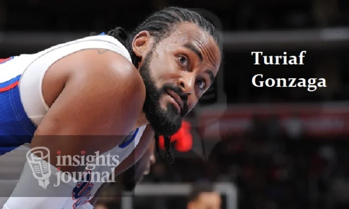 A vibrant image of Turiaf Gonzaga in a dynamic basketball pose, showcasing his skills and legacy in the sport.