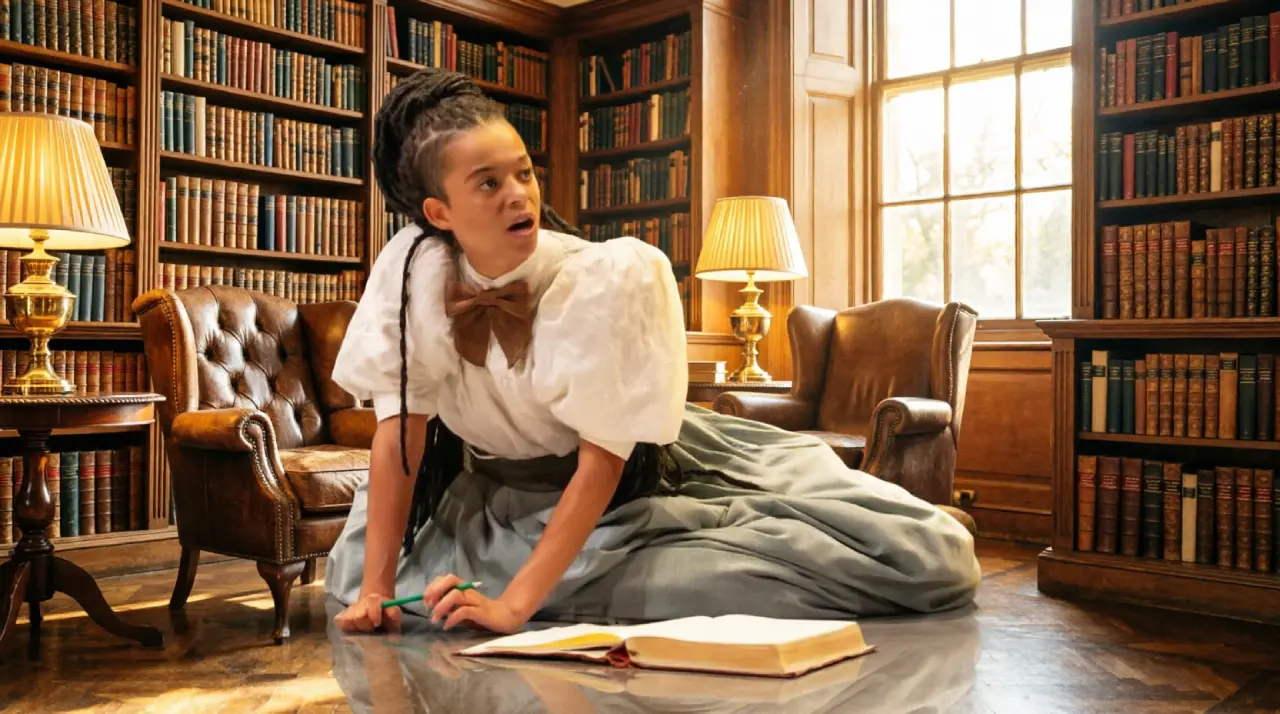 Phoebe Campbell demonstrating stage combat and movement skills as classically trained actor