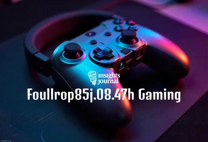 Futuristic gaming setup representing foullrop85j.08.47h gaming with immersive visuals, advanced graphics, and high-performance gameplay environment.