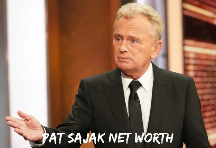 Pat Sajak net worth showing the Wheel of Fortune host during a television appearance highlighting his long and successful career