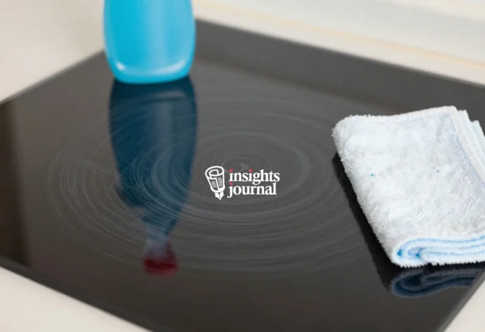 Can You Really Fix a Scratched Cooktop Fix scratched cooktop using baking soda and polish on a glass ceramic stove surface