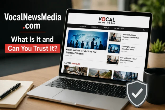 VocalNewsMedia.com website review showing its content and trustworthiness