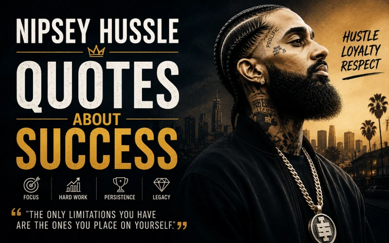 94 Nipsey Hussle Quotes About Success, Hustle, Life & Legacy 1 Nipsey Hussle with a city backdrop symbolizing ambition, hard work, and success