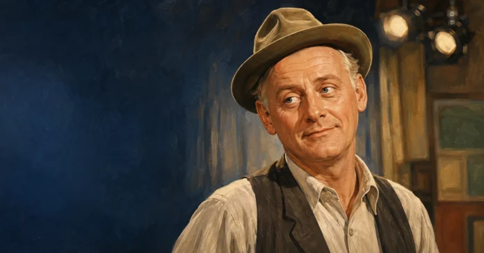 Editorial illustration of actor Art Carney in his classic television era