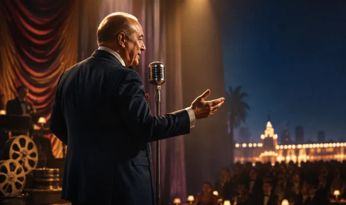 Veteran comedy performer on a vintage Las Vegas stage for a Don Rickles net worth article