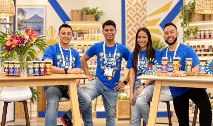 Fila Manila founder Jake Deleon and team with Filipino sauces