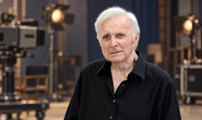 Robert Conrad Net Worth and Television Career Actor Robert Conrad in a vintage television studio setting