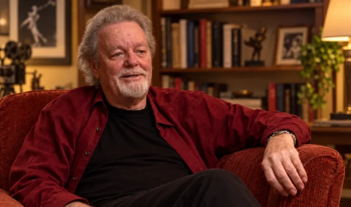 Russ Tamblyn in a classic Hollywood interview setting