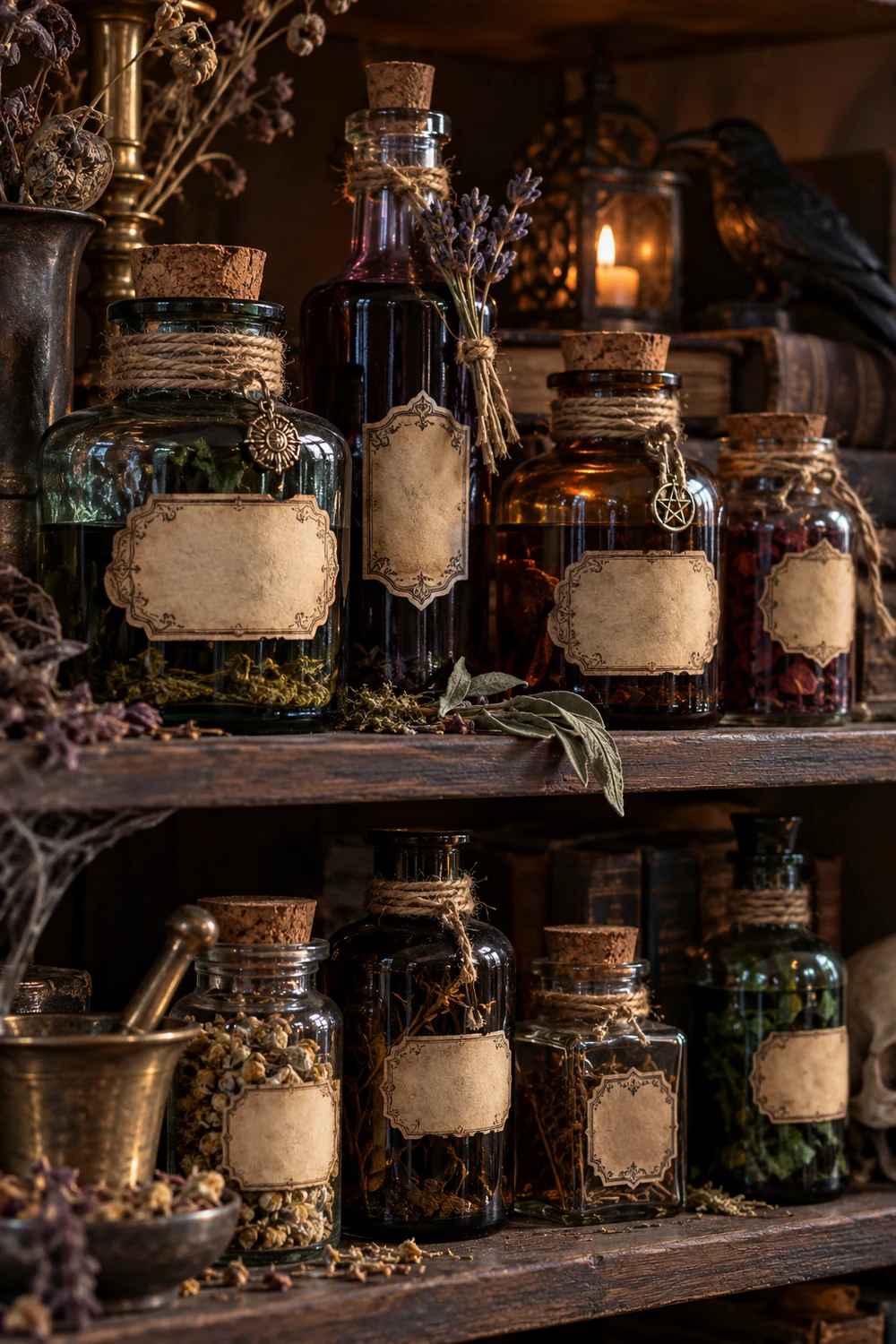 DIY Halloween Apothecary Bottles DIY Halloween apothecary bottles made from recycled glass jars