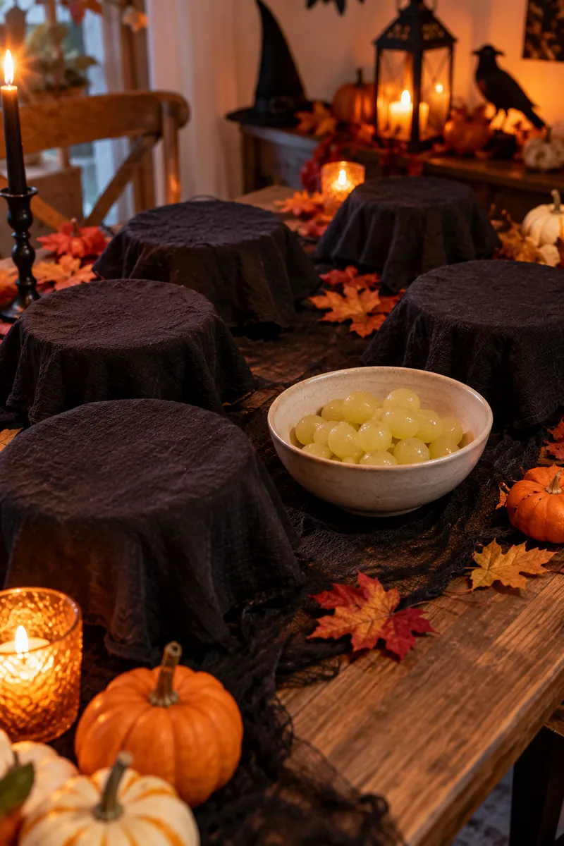 25 Last-Minute Halloween Ideas for Families 11 Covered Halloween feely bowls with mystery textures for a kids party game
